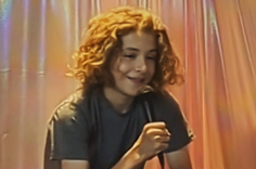 Tim performing Stand-Up comedy